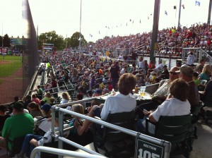 Warner Park 1st Base Crowd - Madison, WI